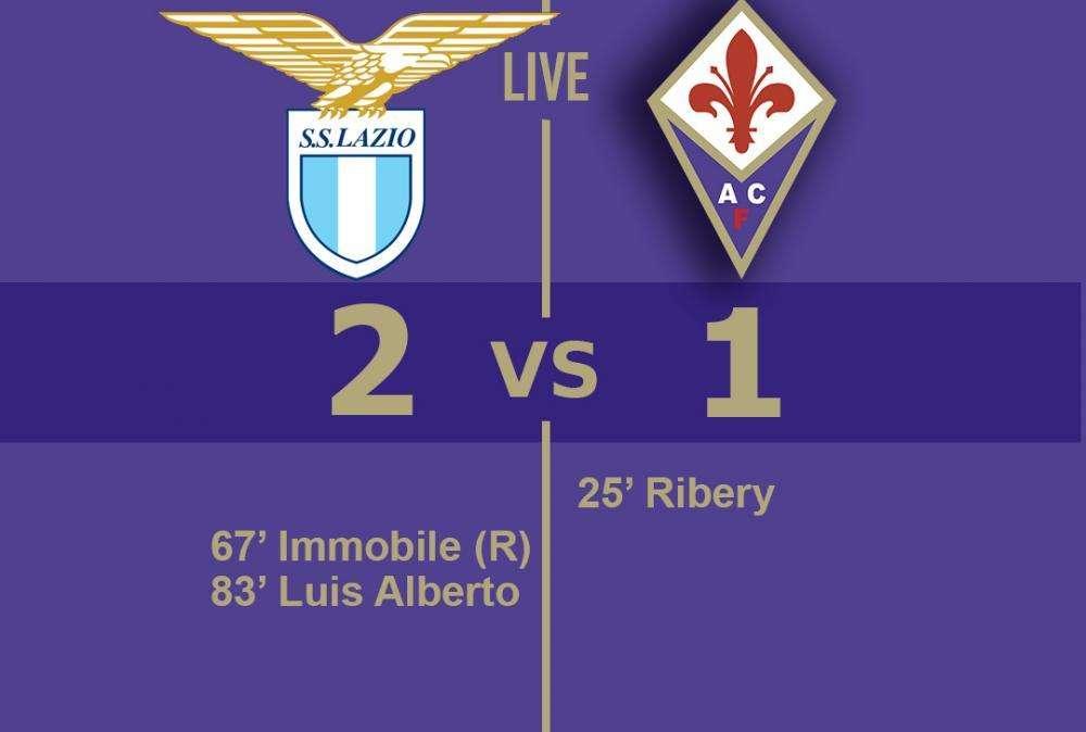 LIVE FV LAZIO-FIORENTINA 2-1: FINISCE ALL'OLIMPICO