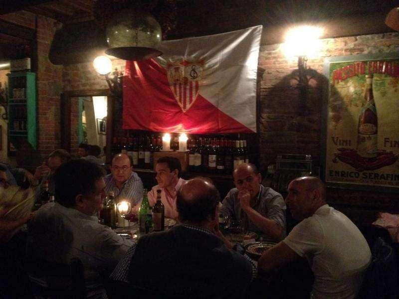 FOTO FV, Pres. Siviglia, Monchi e il CdA a cena