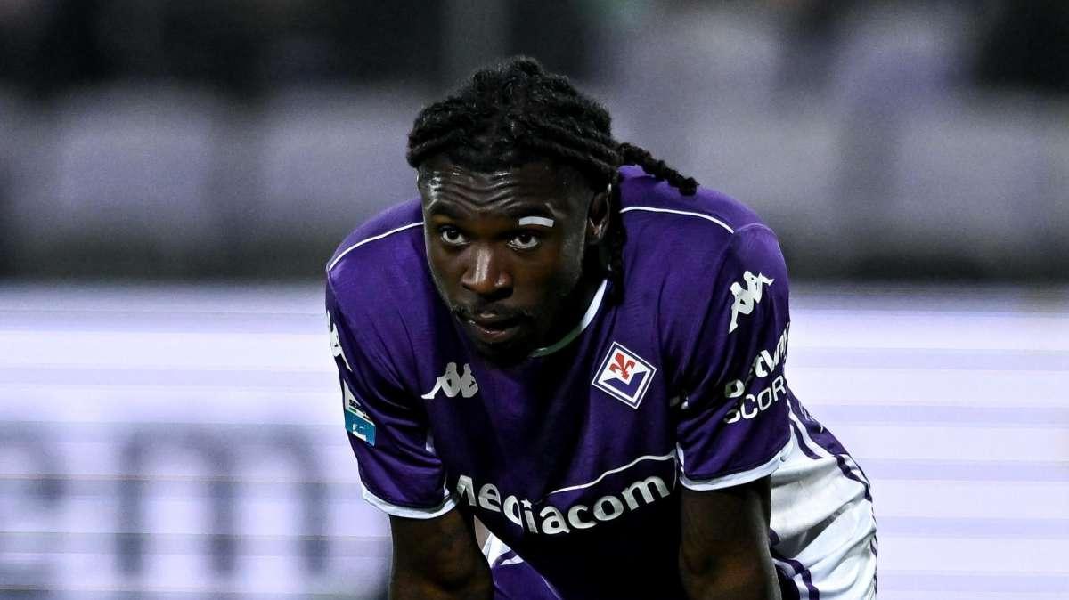 Fiorentina, Kean in gruppo nell'allenamento odierno. Ecco le immagini