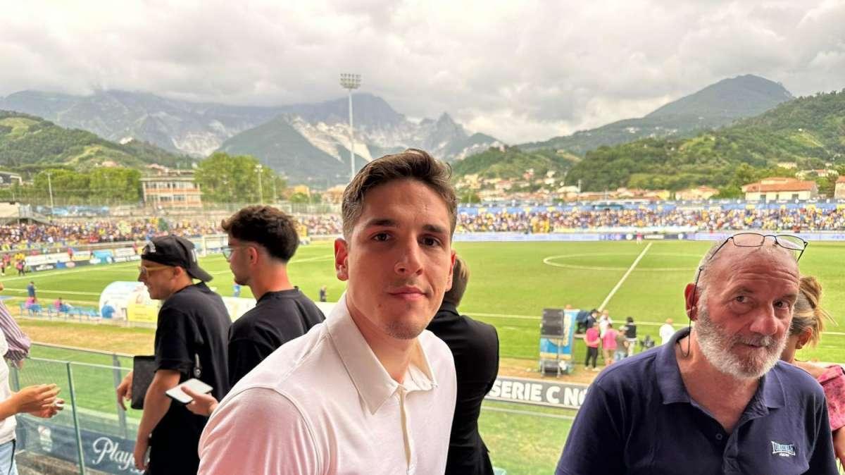 FOTO FV, Zaniolo a Carrara a seguire la finale playoff di C
