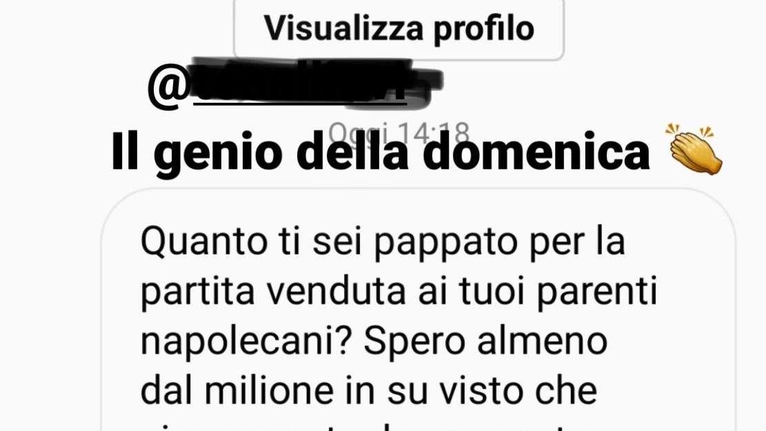 TERRACCIANO, Scintille via social con un tifoso