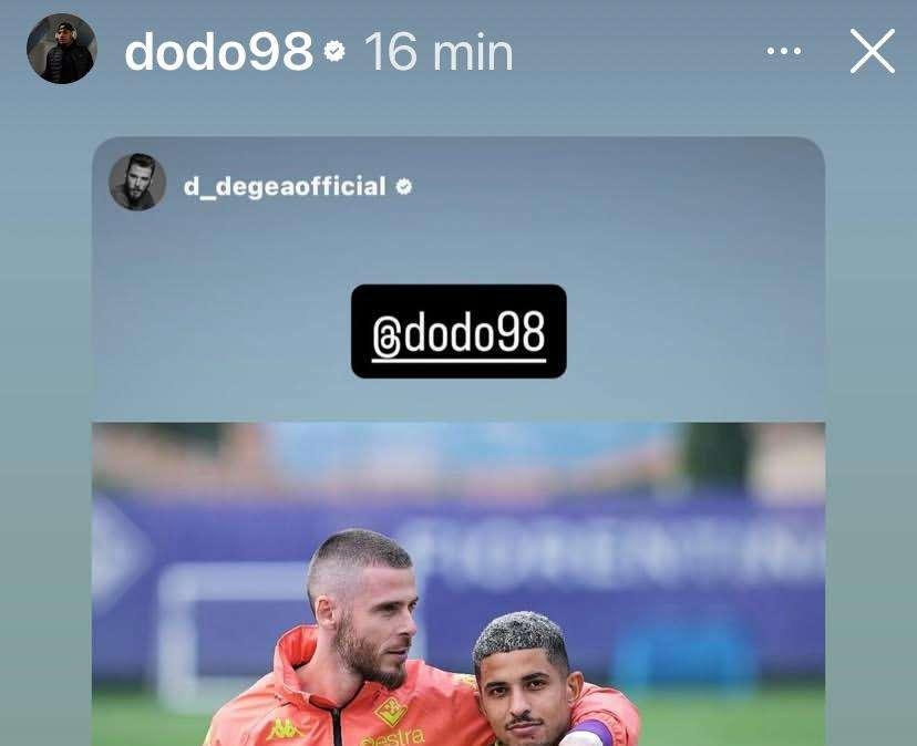 Botta e risposta De Gea-Dodo: "Uniti sempre"