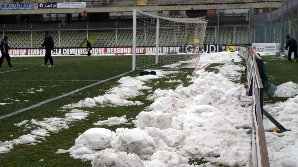 SERIE A, Quattro partite a rischio per maltempo