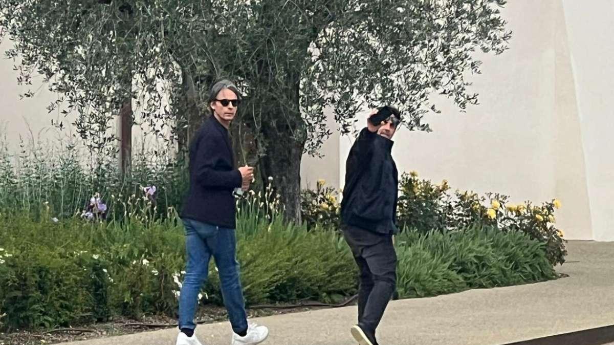 FOTO FV, Filippo Inzaghi in visita oggi al Viola Park