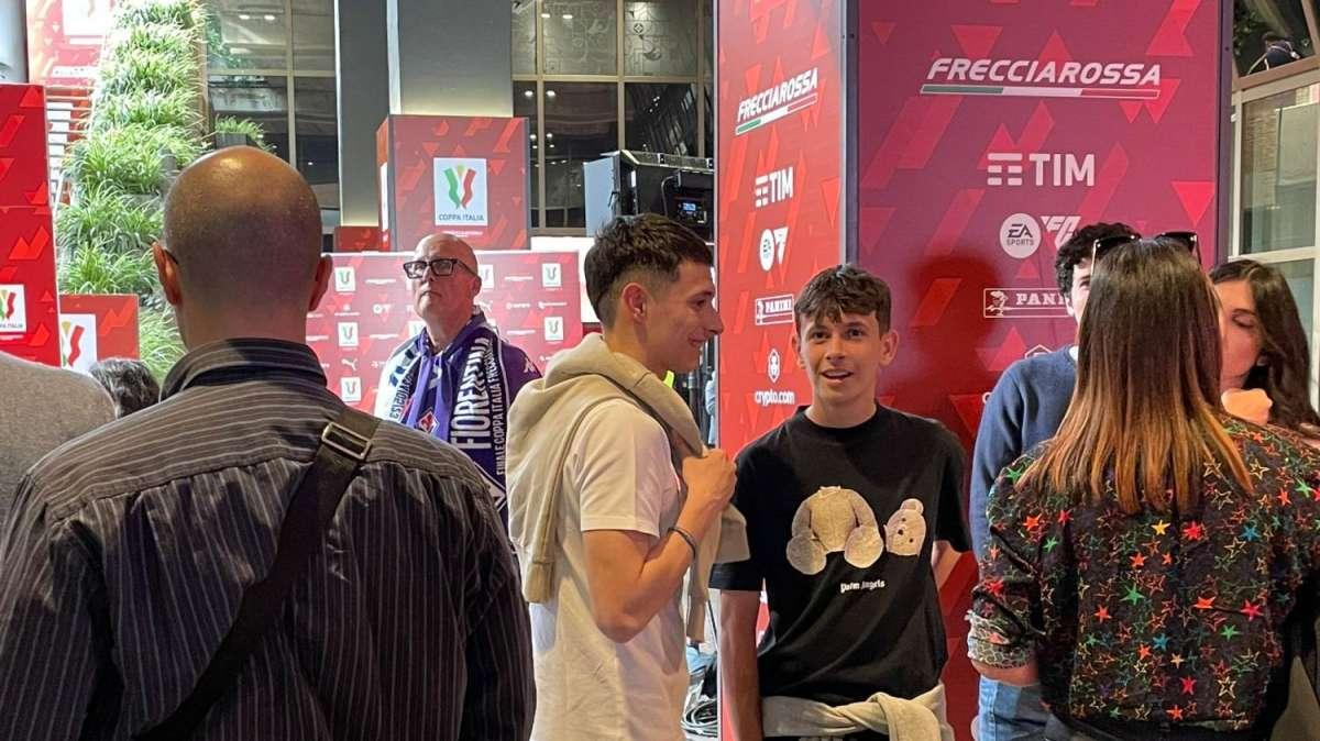 FOTO FV, I figli e la moglie di Italiano all'Olimpico