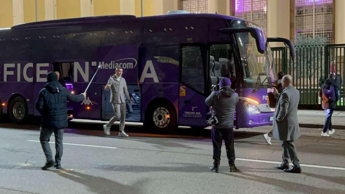 VIDEO FV, Squadra arrivata al Franchi in pullman
