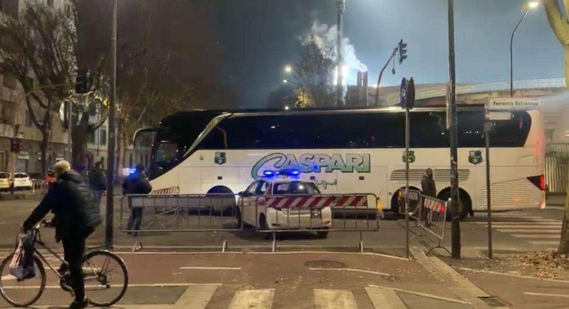 VIDEO FV, Sassuolo arrivato ora allo stadio Franchi