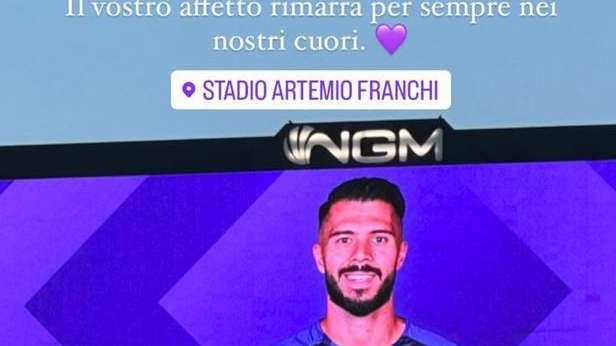 FOTO, I ringraziamenti della compagna di Venuti sui social