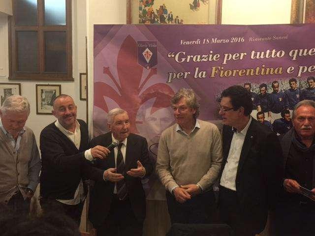 FOTO FV, Pandolfini e i 90 anni con le glorie viola