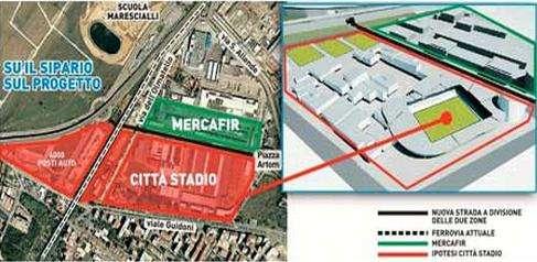 MERCAFIR, Ecco dove verrà collocato lo stadio
