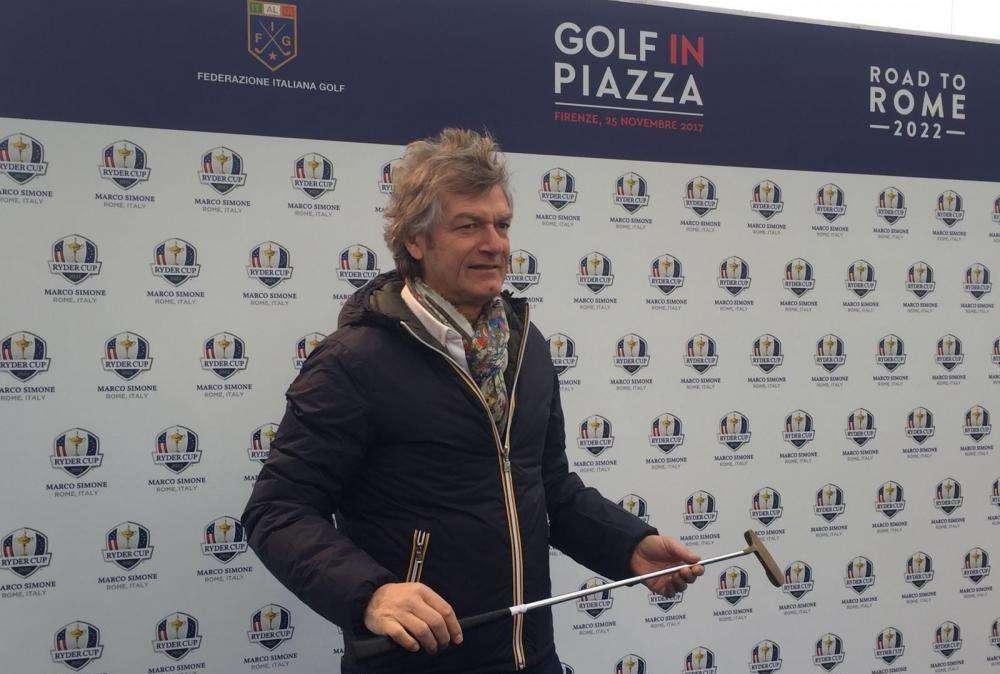 FOTO FV, Antognoni all'evento "Golf in piazza"