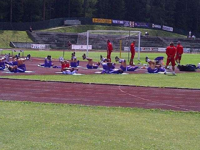 CORTINA, Inizia l'allenamento...stretching per tutti