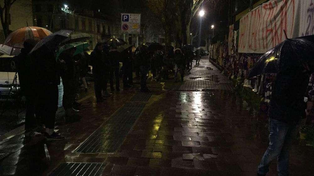FRANCHI, Ancora tanti tifosi ad omaggiare Astori