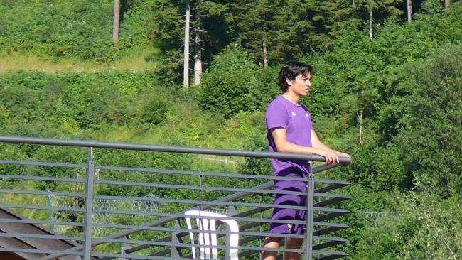 FOTO FV, E Mati si gode la Viola... dal terrazzo