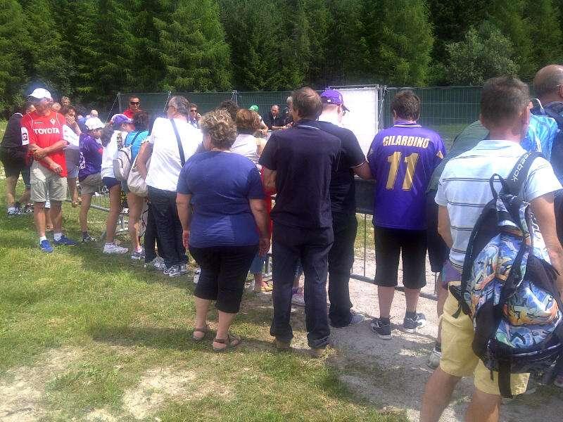 CORTINA, Niente autografi, riunione tecnica