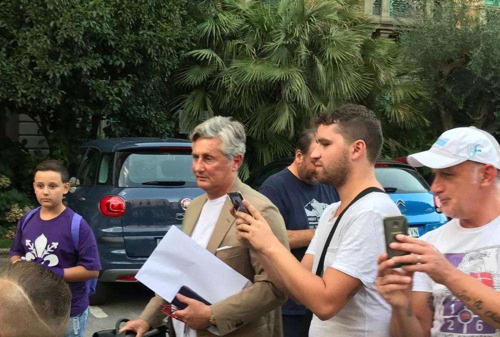 FOTO FV, Il ds viola Pradè è arrivato a Montecatini