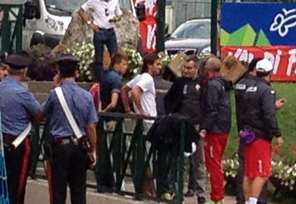 FOTO FV, Al campo arrivano Ilicic e Aquilani