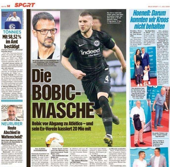 BILD, Rebic via: al suo ex club vanno 20 milioni