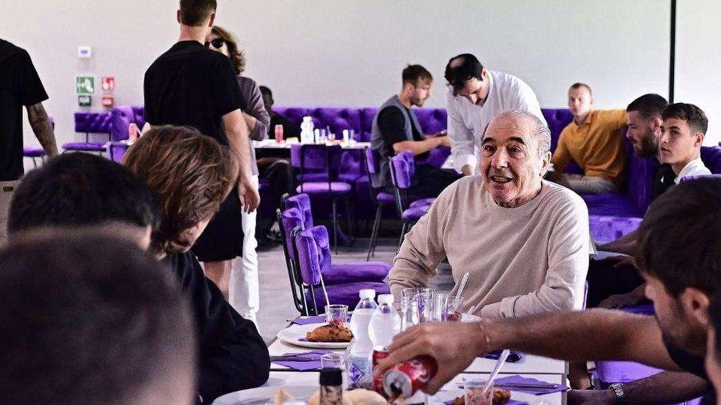 FOTO, Grigliata con squadra e Commisso al Viola Park
