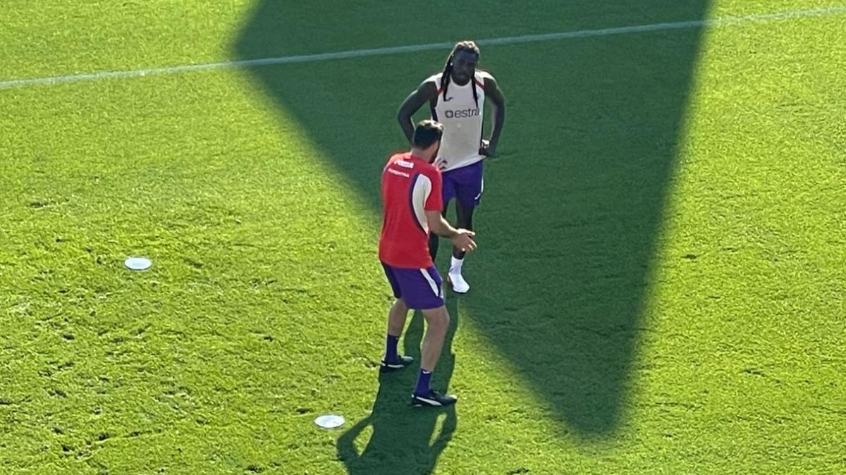 Nessuno spavento per Kean: torello e cambi di direzione per l'attaccante