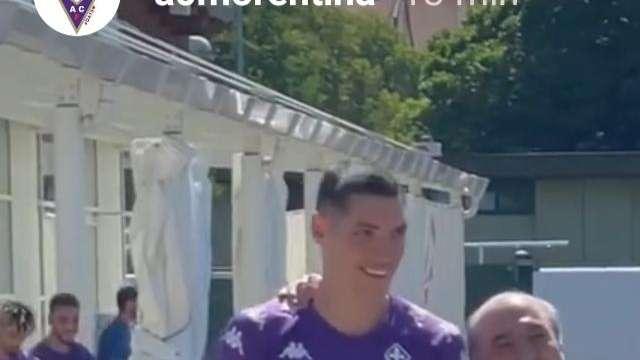 ACF, Squadra in campo. Milenkovic-Commisso...