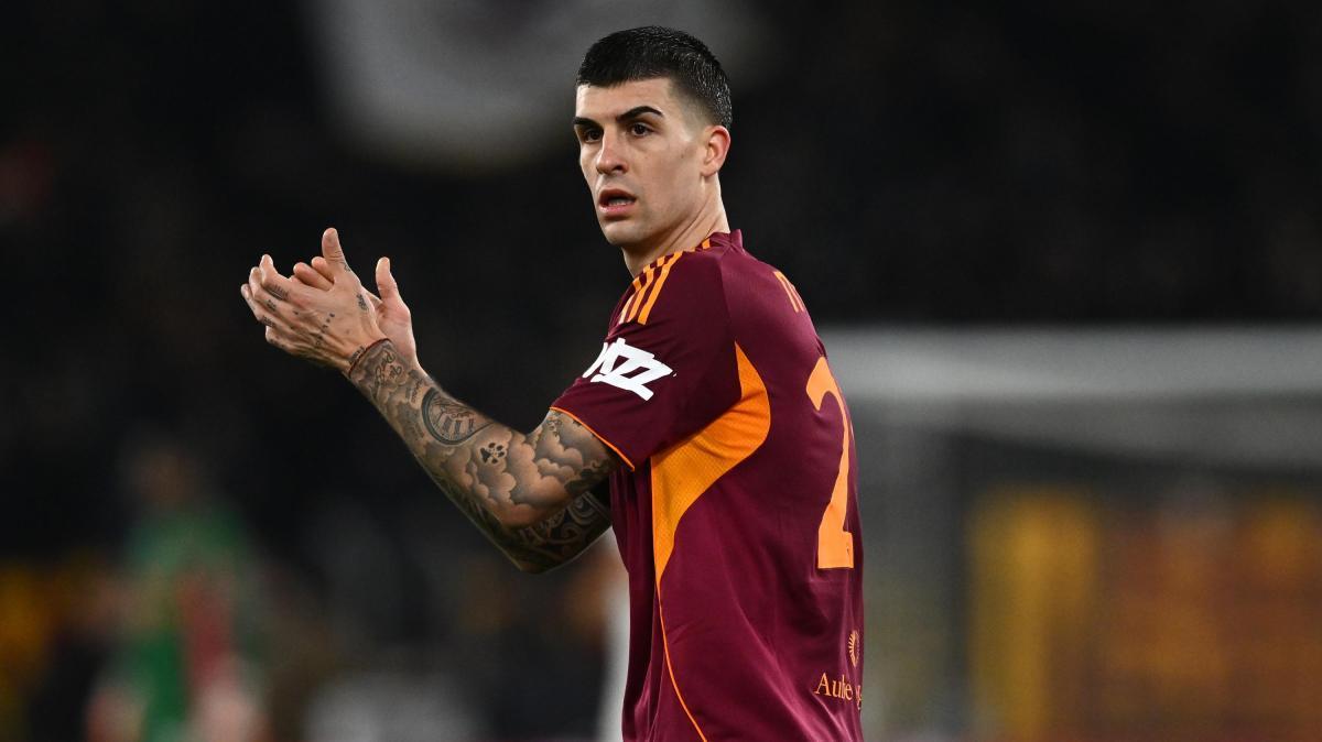 Roma-Fiorentina 1-0: un colpo di testa di Mancini buca De Gea