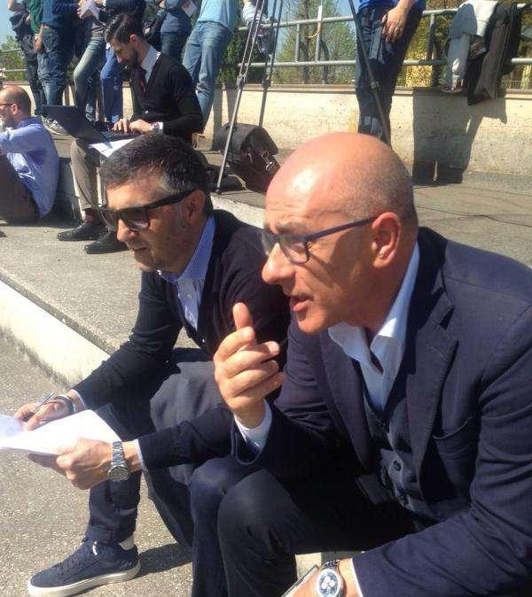 FOTO FV, Il nuovo dt viola Valentino Angeloni è a Firenze: eccolo con Vergine