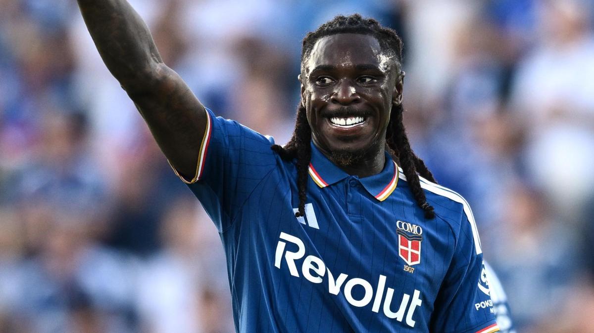 Kean, continuano i guai alla tibia: l'attaccante salta Como-Roma