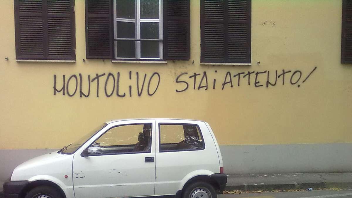 MONTOLIVO, Scritta anonima contro il capitano