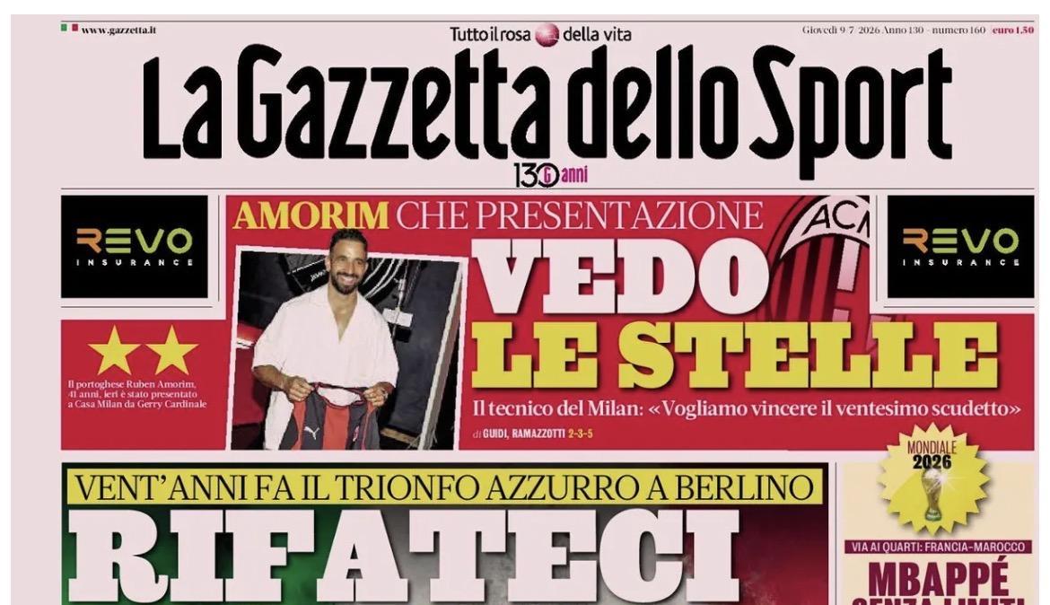 Rassegna stampa, ecco le prime pagine dei quotidiani sportivi