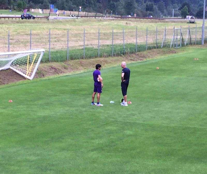 FOTO FV, Mati Fernandez si è allenato ancora a parte