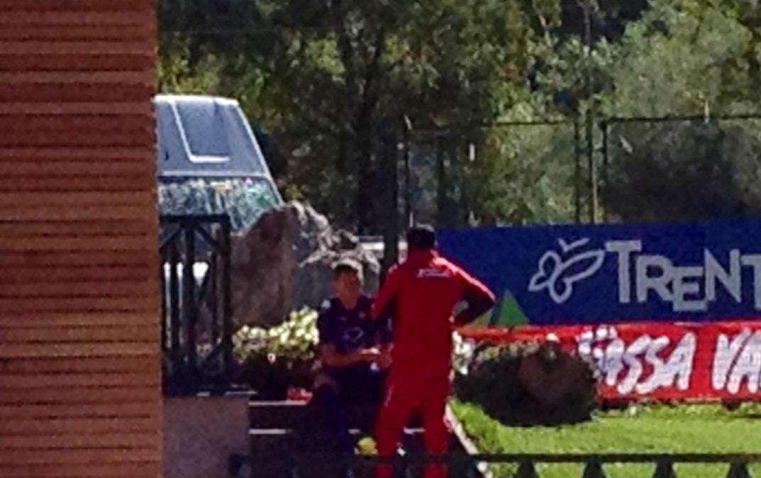 MOENA, Ilicic inizia il riscaldamento in palestra