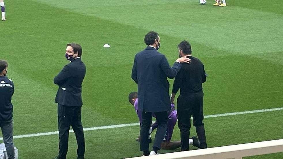 FOTO FV, Dainelli a bordo campo con Gattuso