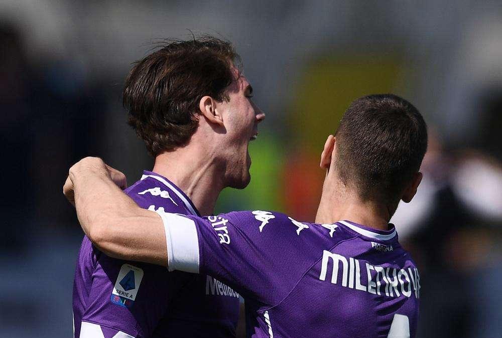 FIORENTINA-LAZIO 2-0, Doppio Vlahovic e salvezza vicina