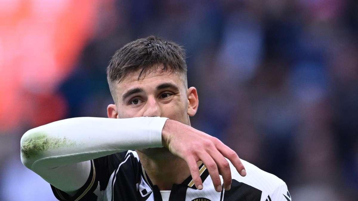 Udinese, tegola Lucca: trauma al polpaccio sinistro, valutazioni settimana per settimana