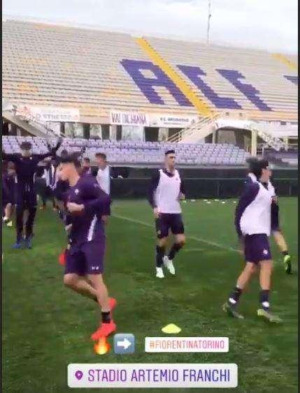 PRIMAVERA, Allenamento al Franchi con vista finale
