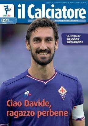 AIC, E la copertina della rivista dedicata ad Astori