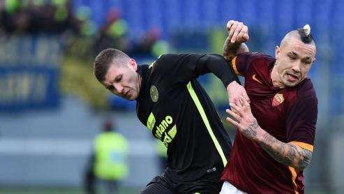 FOTO, Il Verona al lavoro con Rebic in azione