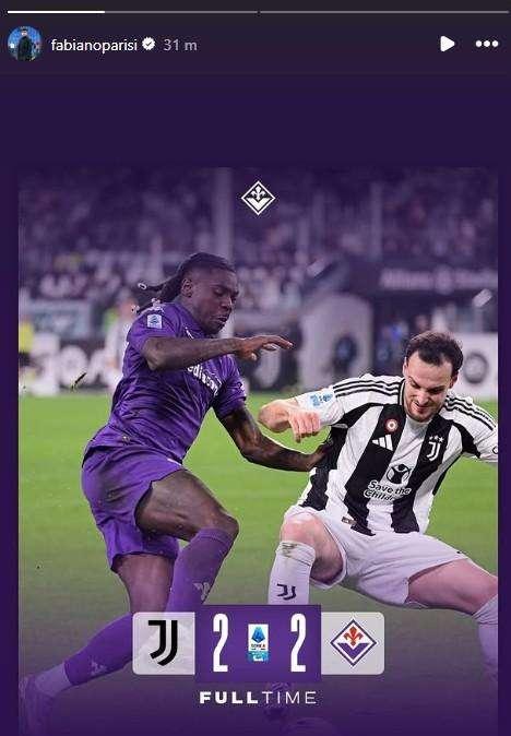 PARISI, La carica sui social dopo la Juve: "Non si molla"