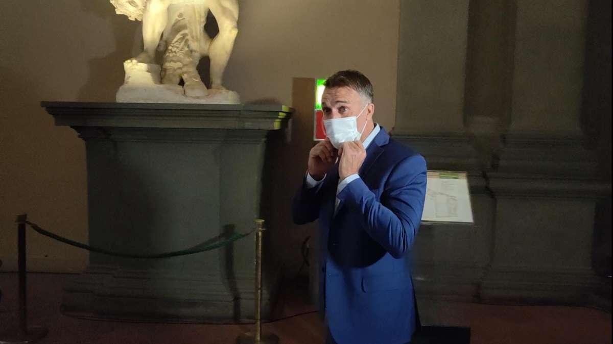 VIDEO FV, L'arrivo di Batistuta a Palazzo Vecchio