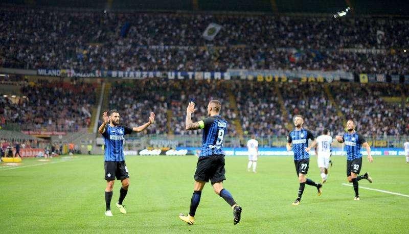 INT-FIO 3-0, Finita la partita. Sconfitta viola
