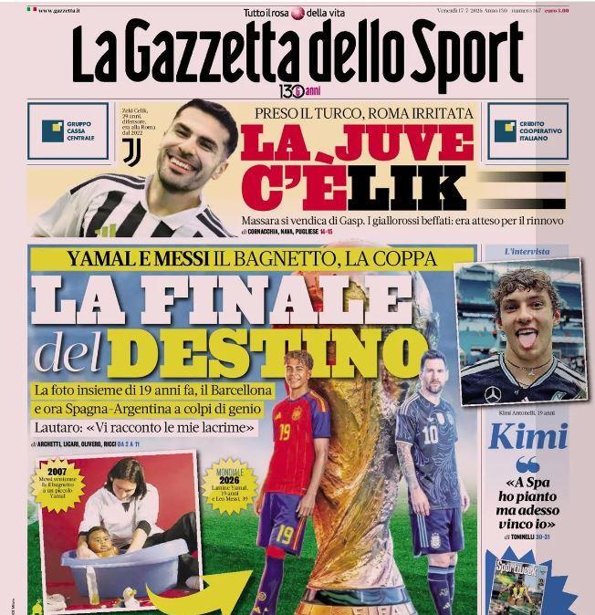 Rassegna stampa, ecco le prime pagine dei quotidiani sportivi