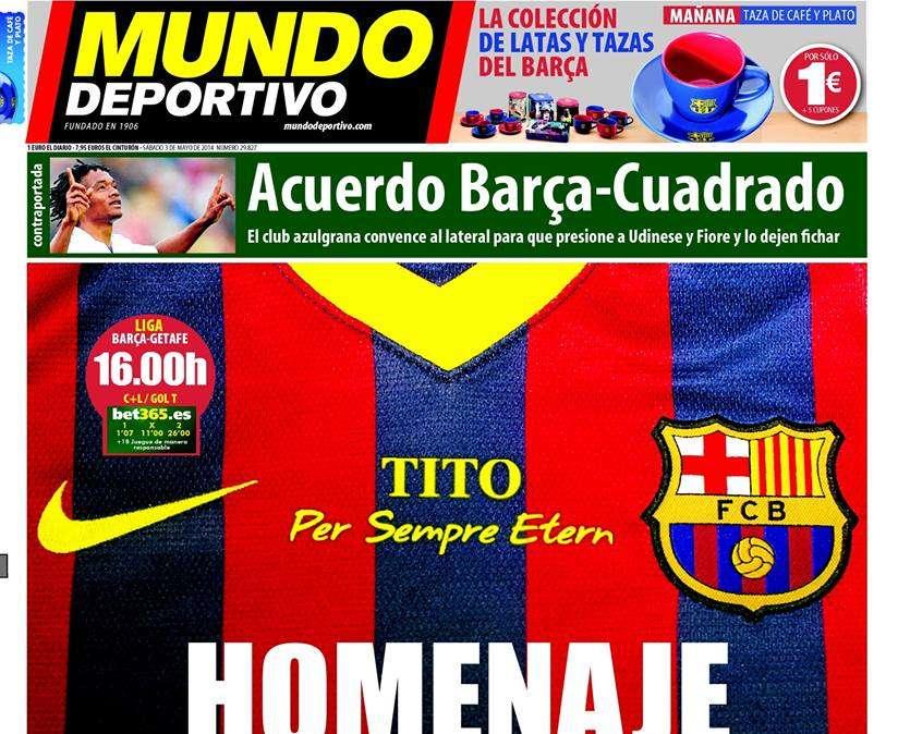 MUNDO DEPORTIVO, Accordo Cuadrado-Barça
