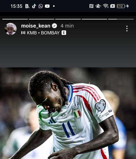 Kean rassicura tutti su Instagram: "Tornerò molto presto, forza azzurri"