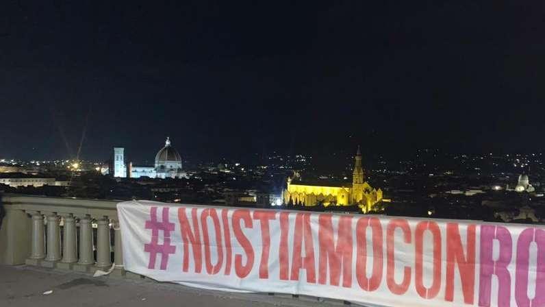 FOTO FV, FIRENZE STA CON ROCCO: LA CITTÀ TEMPESTATA DI STRISCIONI