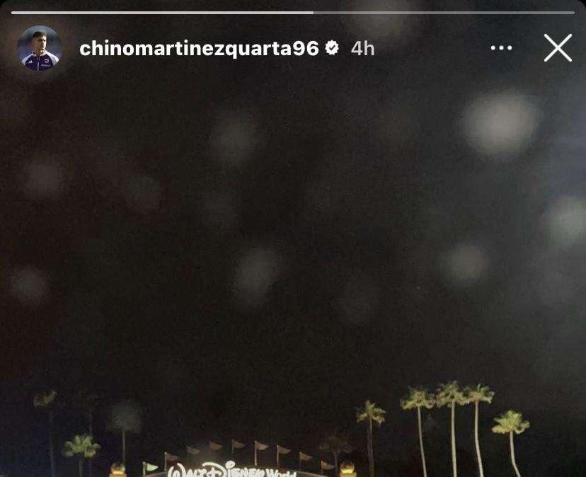 FOTO, Relax per Martinez Quarta a Disney World