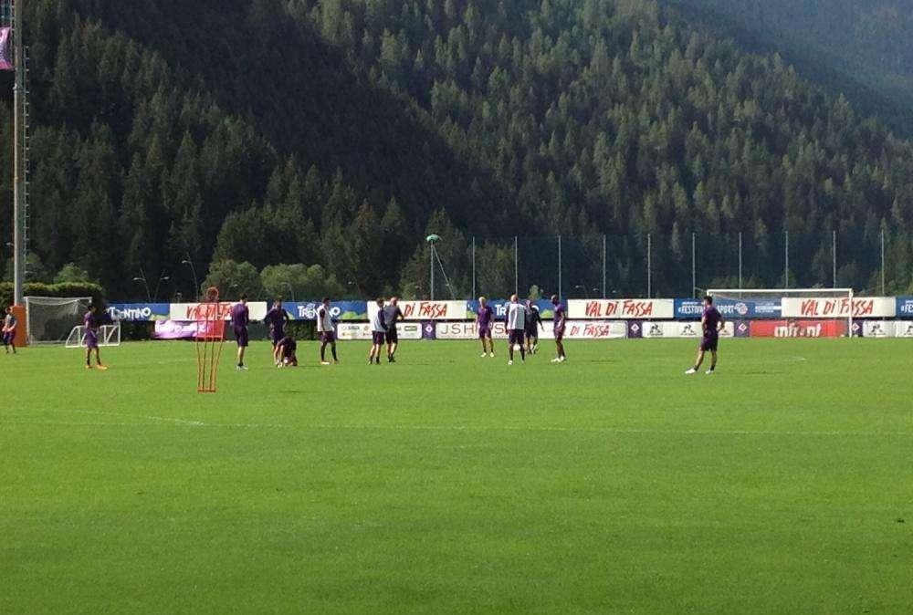 FOTO FV, I viola entrano in campo a Moena