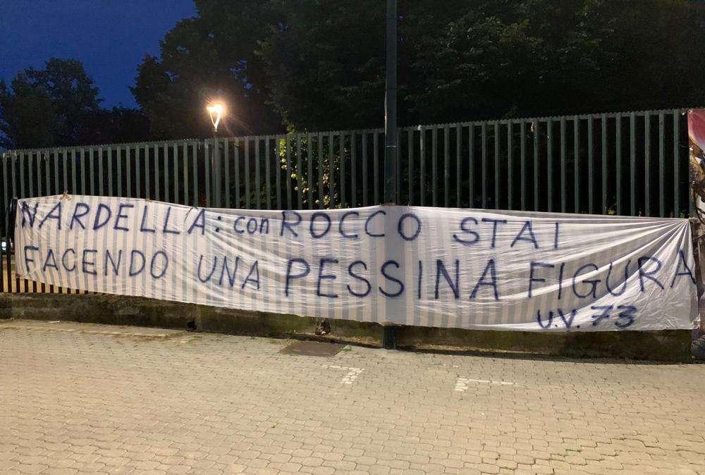 FOTO FV, Striscione ironico su Nardella e Pessina
