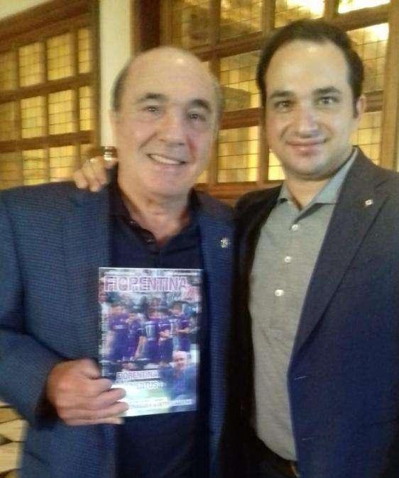 FOTO FV, Commisso riceve Fiorentina mia da Laganà