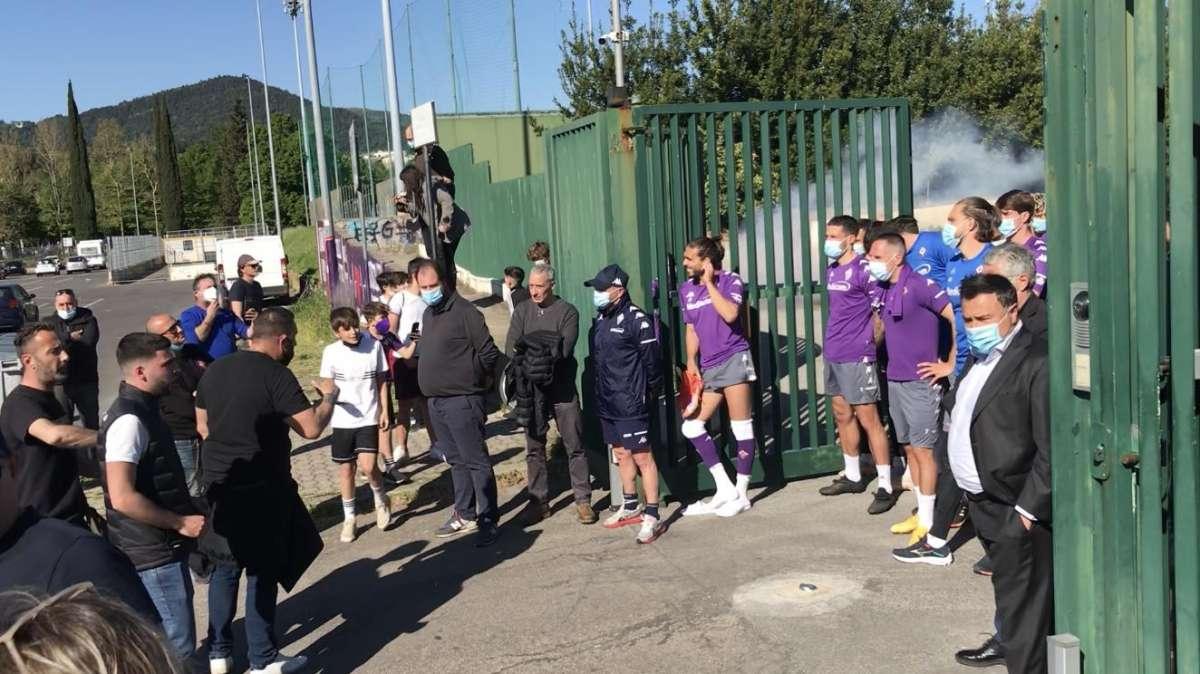 FOTO-VIDEO FV, La manifestazione dei tifosi al cs